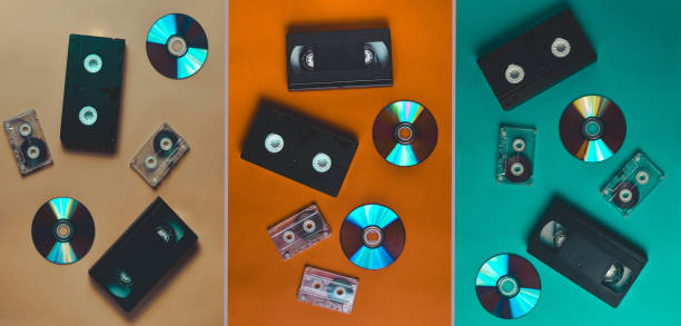 Audio cassettes, cassettes videos, CDs