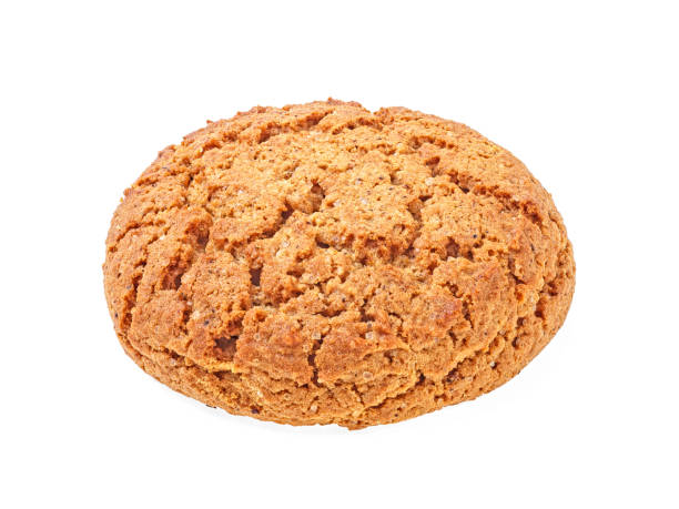 istock Oatmeal cookies on white background 1079486936
