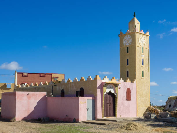 Mosque at Ctre Commune Jdour, Morocco Mosque at Ctre Commune Jdour, route R204, Morocco marrakesh safi photos stock pictures, royalty-free photos & images