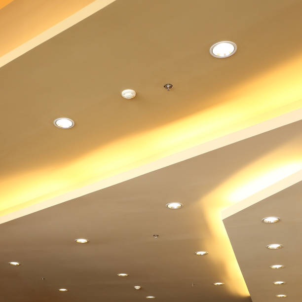 istock interior of light on ceiling modern design with sprinkler fire system 1079494418