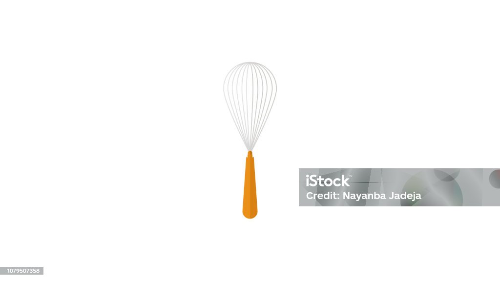 steel whisk icon Whip - Equipment stock vector