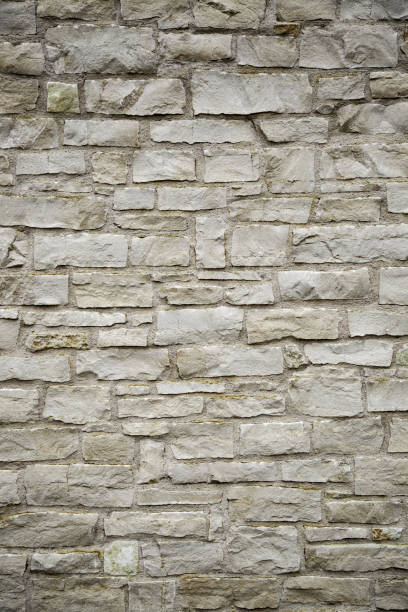 Wall of stones decoration round