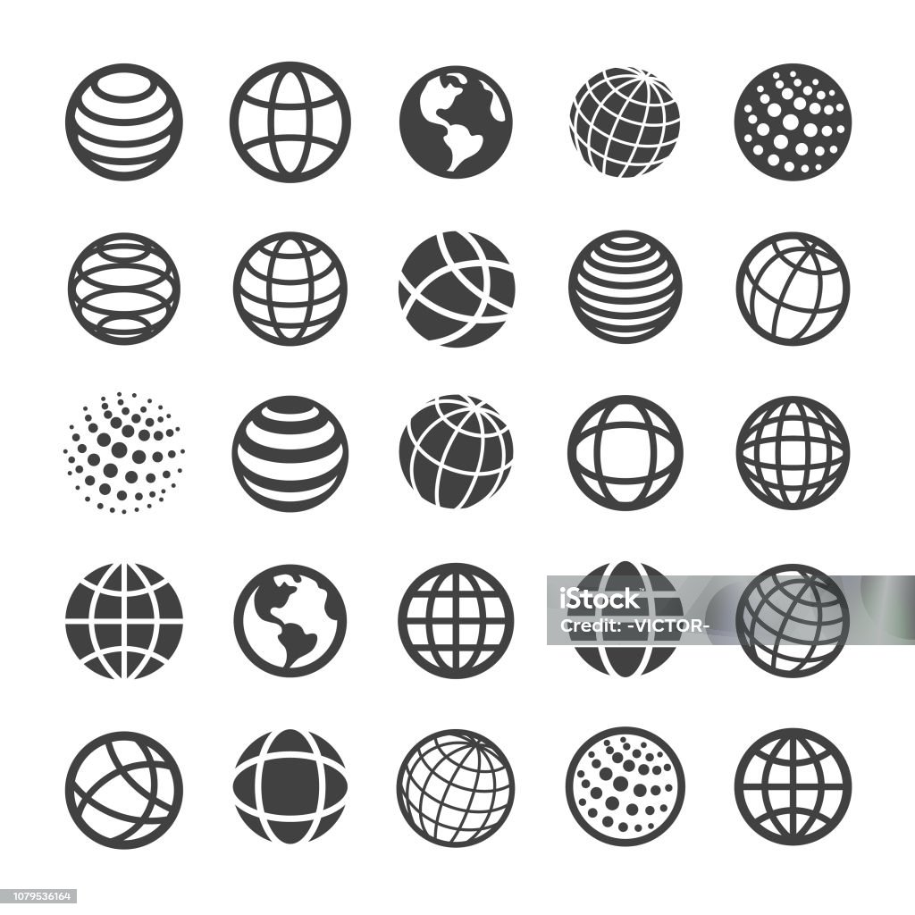 Globe and Communication Icons - Smart Series Globe, Communication, Globe - Navigational Equipment stock vector