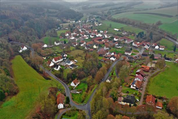 istock Asmushausen in Hesse from the air 1079546146