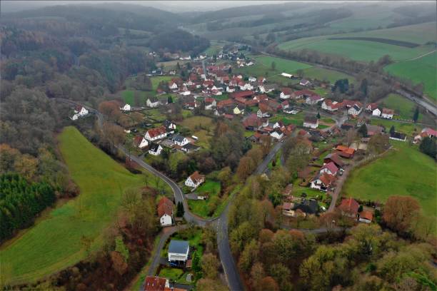 istock Asmushausen in Hesse from the air 1079546152