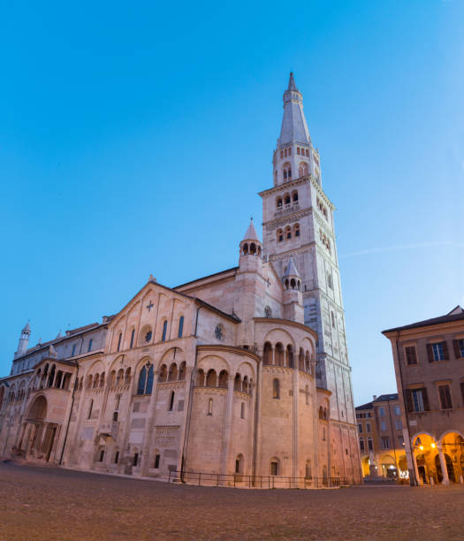 istock Modena - The Dome - Duomo (Metropolitan Cathedral of Santa Maria Assunta and San Geminiano) at dusk. 1079548890