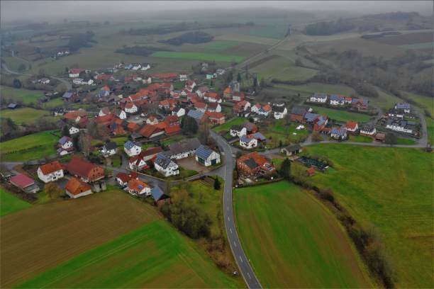 istock Heyerode in Hesse from the air 1079550556