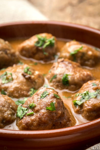 istock Homemade Albondigas with Spanish sauce 1079557948