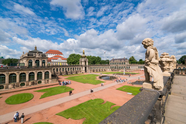 Panorama of the famous Zwinger in Dresden, Germany. Need more: