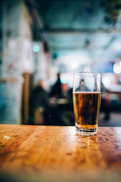 istock A cold beer pint on the bar counter 1079573702