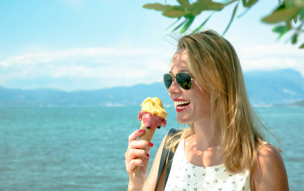 istock young beautiful woman on the water 1079576450