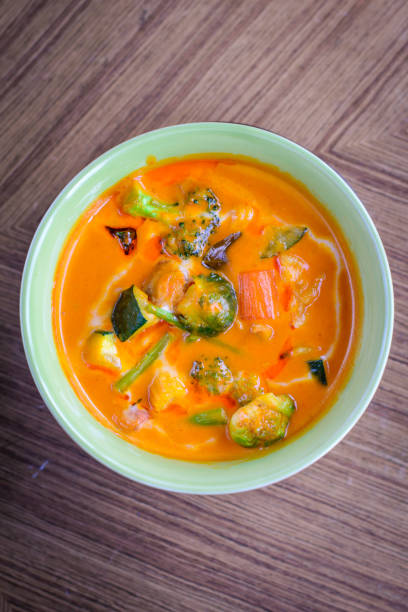istock Tom yum soup with vegetables with seafood and prawns 1079585320
