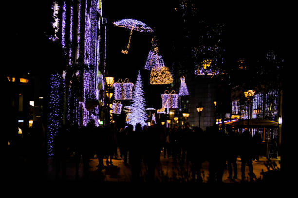 istock Budapest at night, Christmas lighting 1079588136