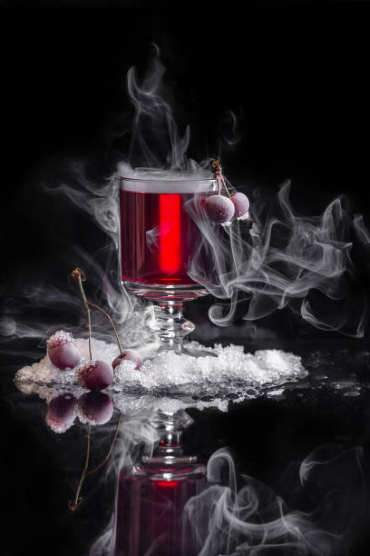 cherry wine stock photo