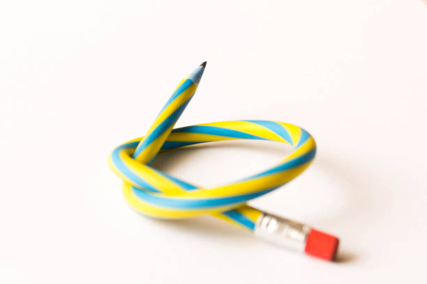 istock Flexible pencil . Isolated on white background. Selective focus 1079630504
