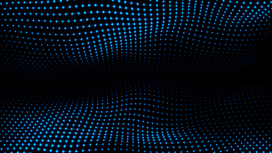 waving dots abstract background 3D graphics