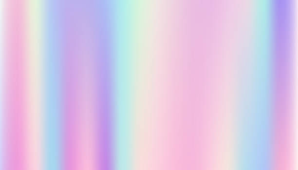 illustrazioni stock, clip art, cartoni animati e icone di tendenza di sfondo astratto liscio e olografico. - iridescente