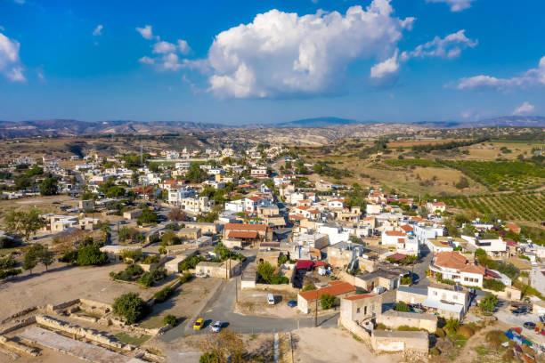istock Elevated view of Kouklia village. Paphos District, Cyprus 1079638292
