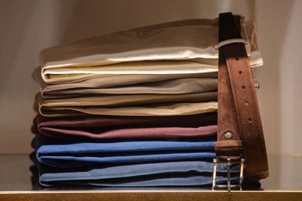 istock Men pants in a store in Paris, 2018. 1079640338