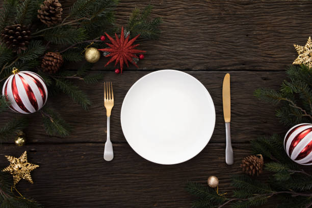 istock christmas new year party table dinner background celebrate time 1079648034