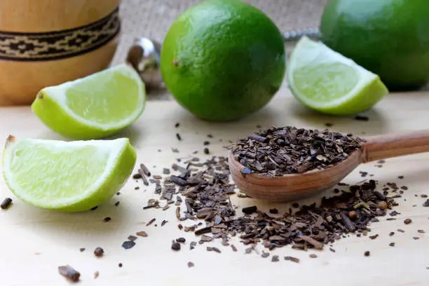 Photo of Mate herb with lemon