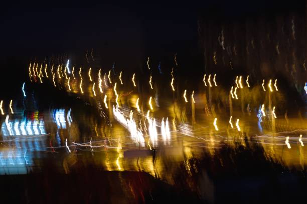 istock Blurred abstract lighhts of night city 1079659318