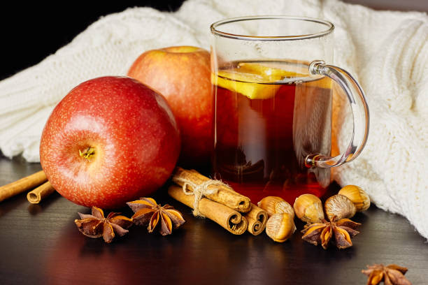 istock Glass cup of hot spicy drink 1079670854