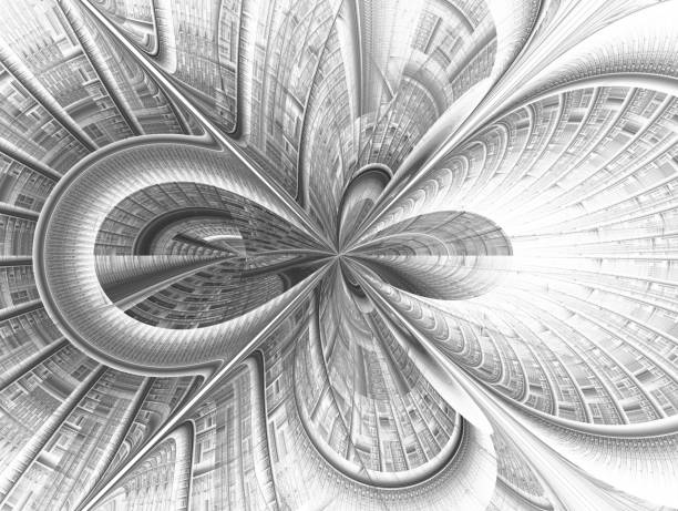 istock The infinity of space and time. Chaotic movement in space. 1079674352