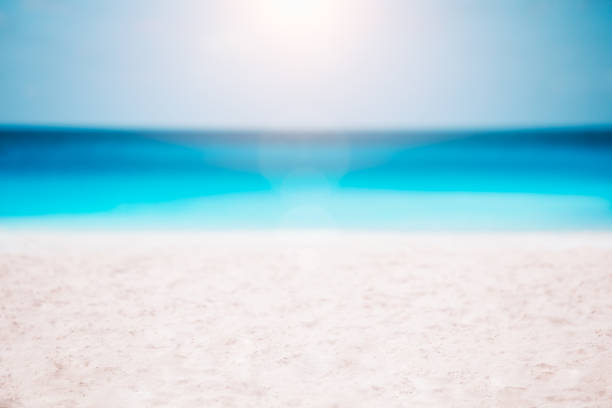 istock yellow warm sand and summer sea with sky and free space 1079683108