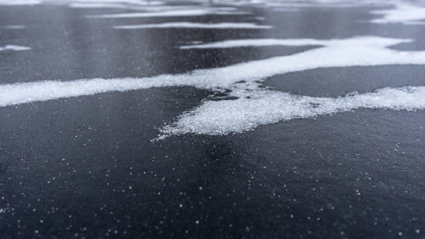 istock Abstract texture of river ice surface. Winter background 1079698680
