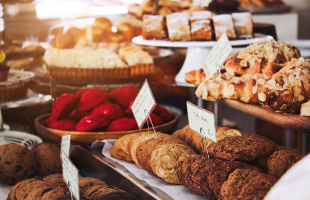 istock Pastries and cookies in bakery in Europe 1079703522