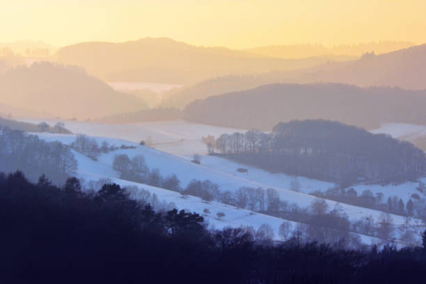 istock German Odenwald view at sunset 1079713124