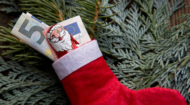 istock Christmas bonus in the boot 1079714892