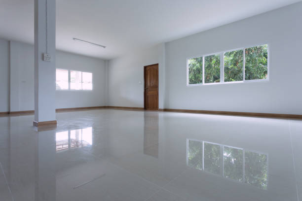 istock empty white room interior in residential house building with tile flooring and window pvc replacement decoration 1079722976