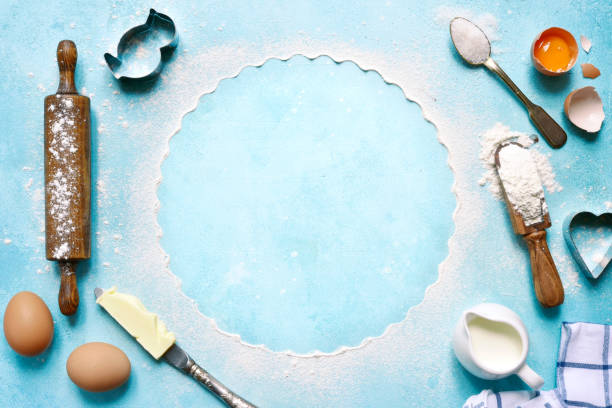 istock Ingredients for baking - eggs,flour,sugar,butter,milk 1079723910