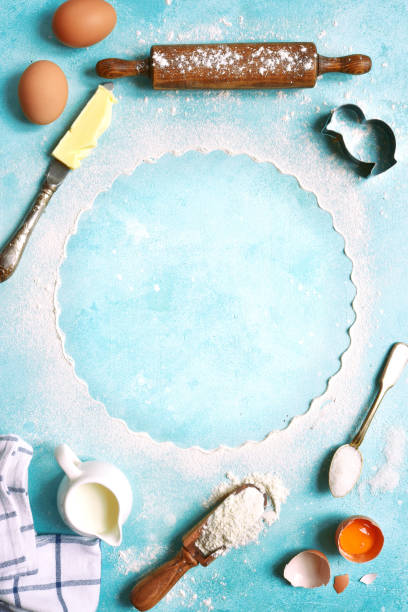 istock Ingredients for baking - eggs,flour,sugar,butter,milk 1079724020