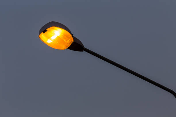 street light in urban city night