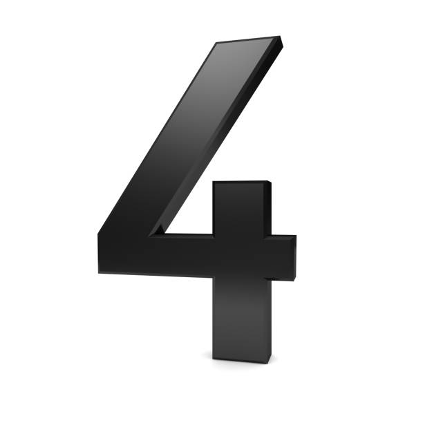 istock number 4 black 3d sign symbol icon render graphic 1079730084