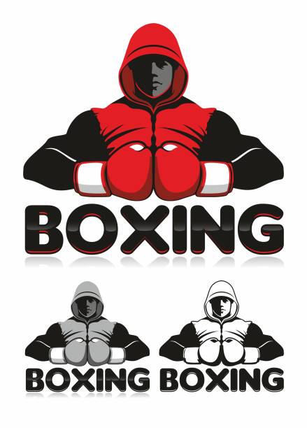 ボクシングのロゴ - belt boxing winning competition点のイラスト素材／クリップアート素材／マンガ素材／アイコン素材