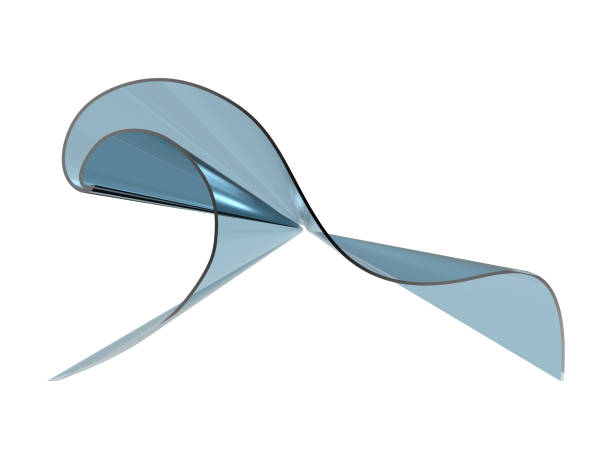 istock 3D Render of a blue wave isolated on a white background 1079734722
