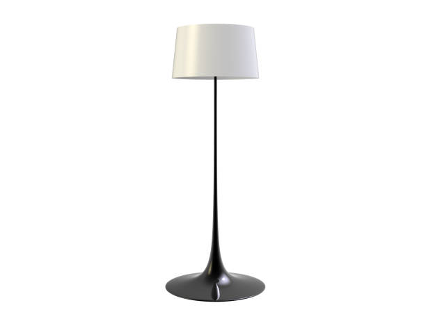 istock Floor Lamp isolated on white background 3D illustration 1079737302