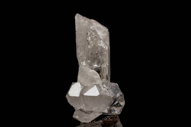 istock Macro mineral stone rhinestone on a black background 1079744572