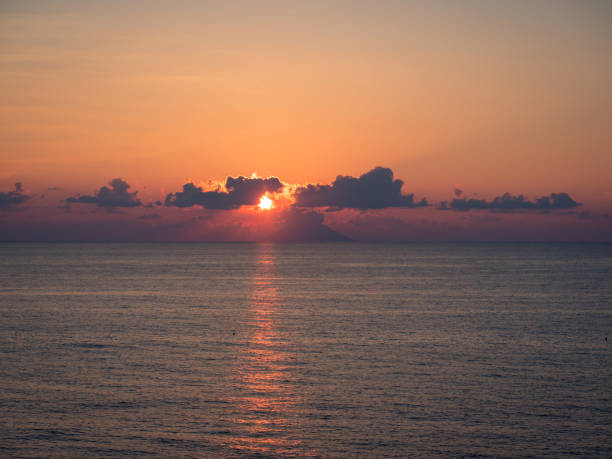 istock Wonderful sunset on the sea. 1079748178