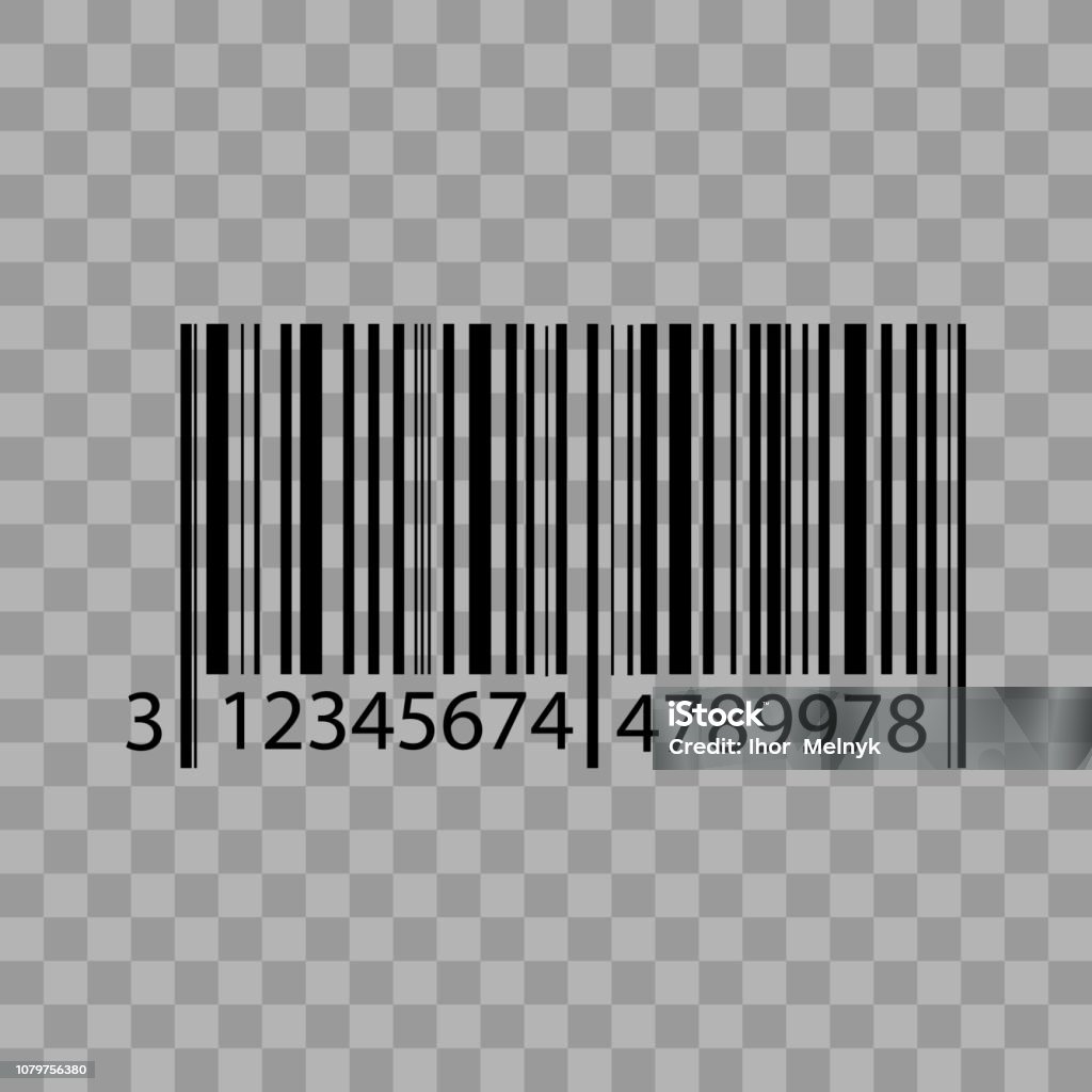 Bar Code Remove Background Barcode Isolated On Transparent Background Stock Illustration ...