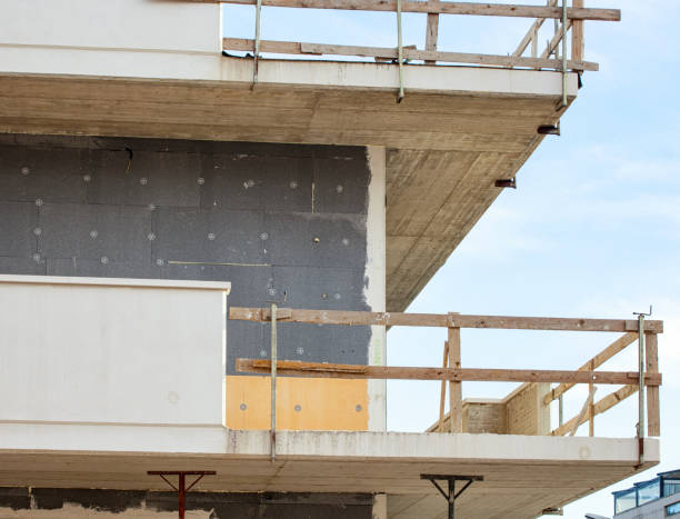 istock External therm insulation for the facade of building. 1079766518