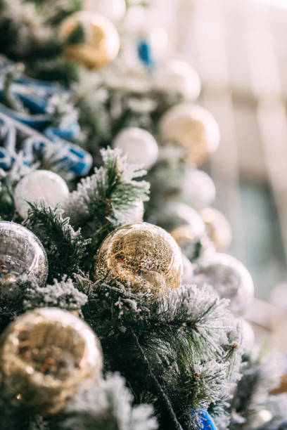 istock Close up of Christmas ornament on tree 1079772356