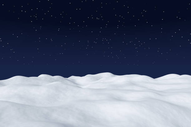 istock White snow field at night winter landscape. 1079776008