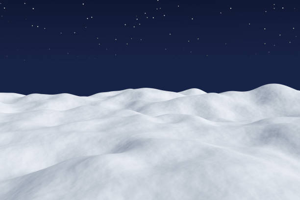 istock White snow field at night winter arctic landscape 1079776154