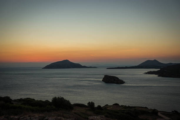 istock Sunset at Cape Sounio in Attica, Greece 1079777080