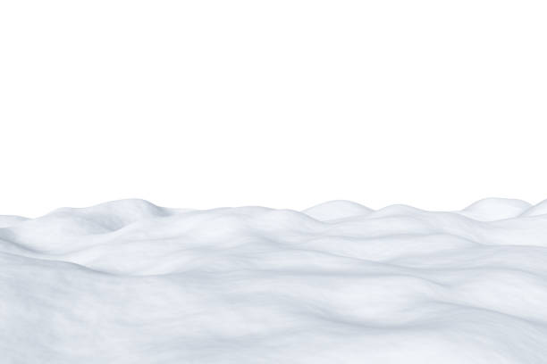 istock White snowy field isolated on white background 1079777182